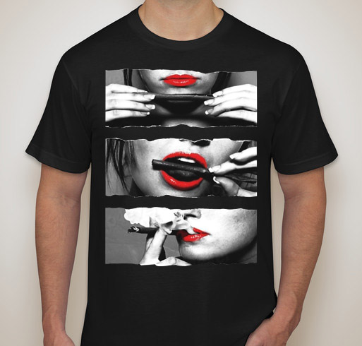 Blunt Roll Red Lips T shirt Girl Rolling Blunt Sexy Lips Men T Shirt on Luulla