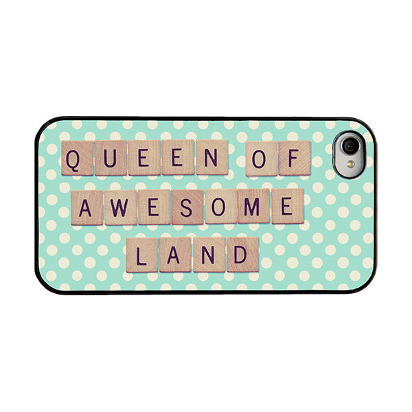 Queen Of Awesome Land Iphone Case, Iphone 5, Iphone 5s, Hard Case